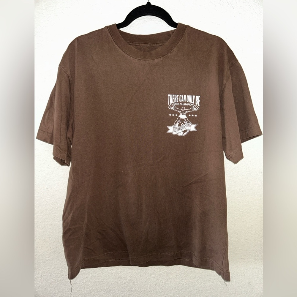 Ulti-man Brown Graphic T-Shirt